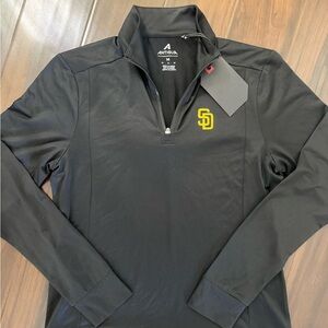 San Diego Padres Women’s Antigua 1/4 Zip Long Sleeve Shirt